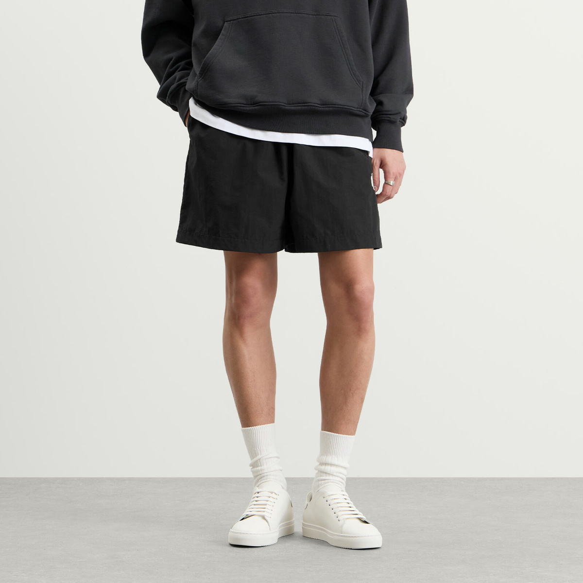 END. Flight Drawstring Short in Black