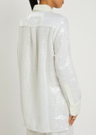 16 Arlington Marley Sequined Shirt White