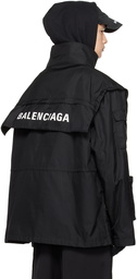 Balenciaga Black All In Coat