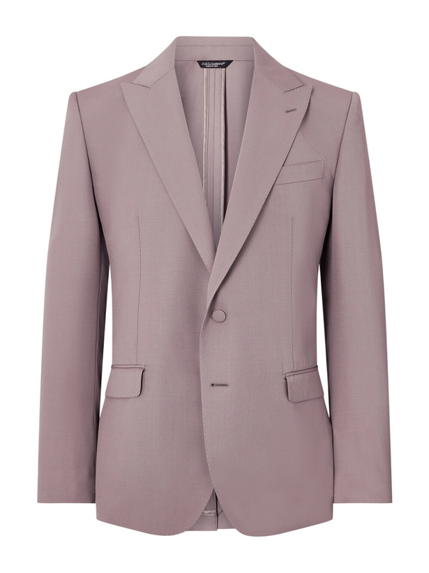Photo: Dolce&Gabbana - Taormina Wool Blazer - Pink