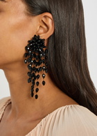 Isabel Marant Hanabi Beaded Clip-on Drop Earrings - Black - One Size