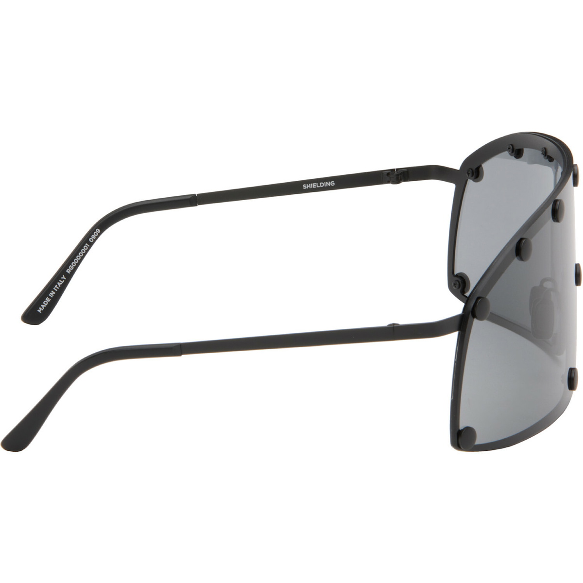 Rick Owens Black Shielding Sunglasses
