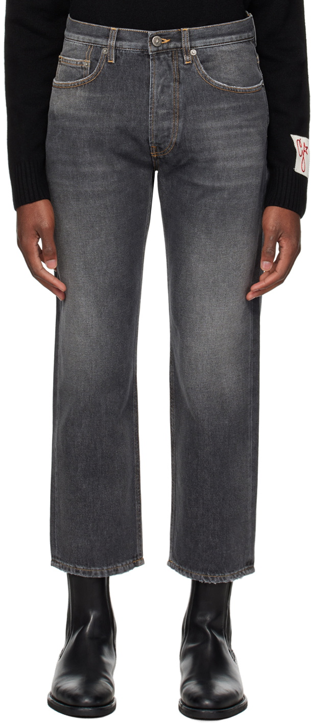 Golden Goose Gray Cotton Jeans Denim