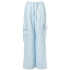 Sleeper Women's Safari Cargo Pants in Blue/White