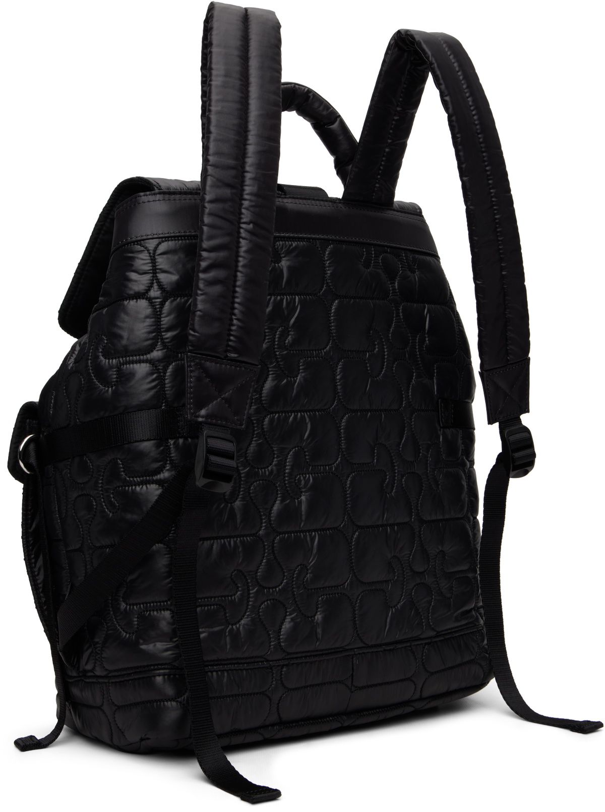 GANNI Black Quilted Re-Tech Backpack