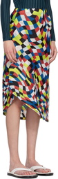 PLEATS PLEASE ISSEY MIYAKE Multicolor Dancing Square Midi Skirt