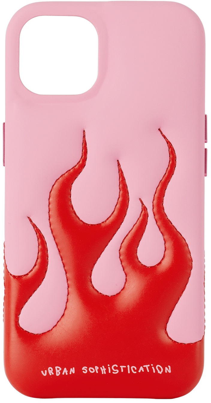 Photo: Urban Sophistication SSENSE Exclusive Pink & Red 'The Flaming Dough' iPhone 13 Case