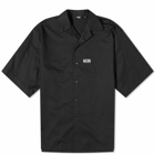 GCDS Men's Low Band Logo Bowling Shirt in Black