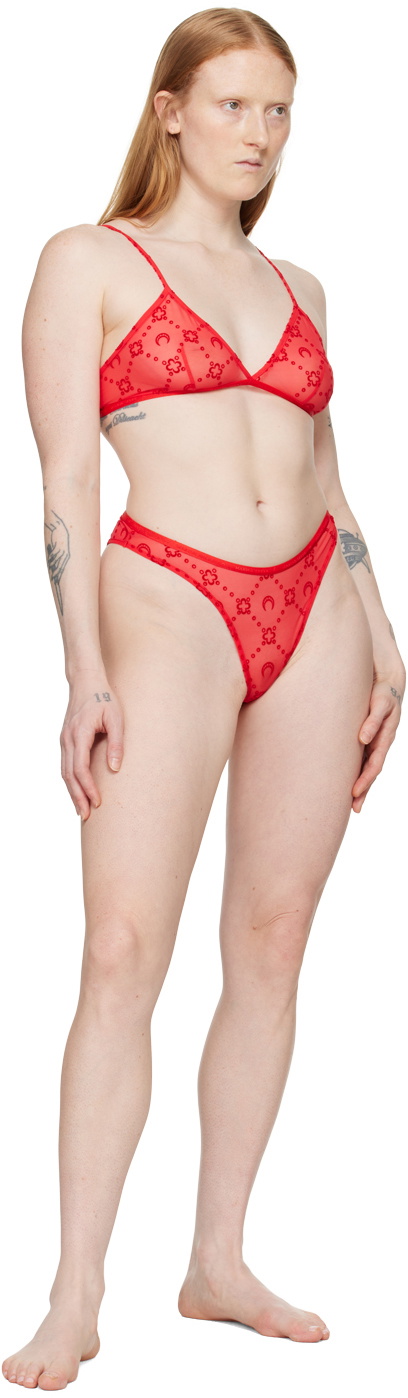 Marine Serre Red Moonogram Briefs