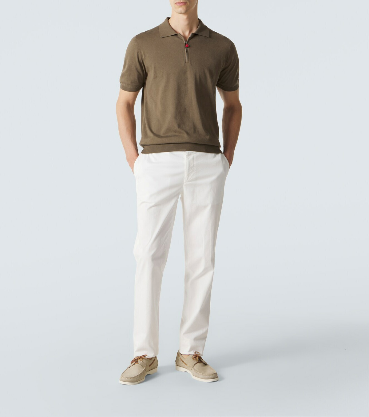 Kiton Suede boat shoes