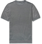 Kiton - Striped Cotton T-Shirt - Blue