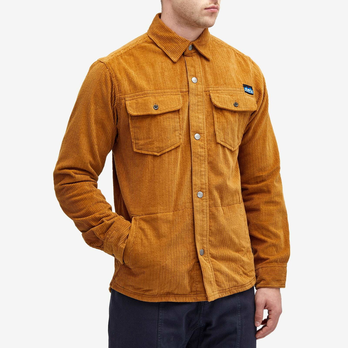 KAVU Men's Petos Corduroy Shirt Jacket in Basswood KAVU