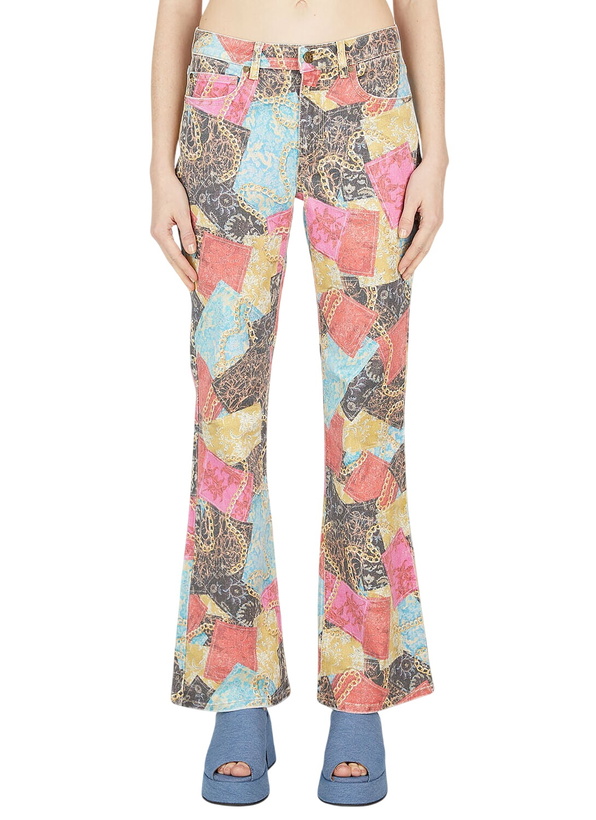 Photo: Guess USA Printed Flared Jeans