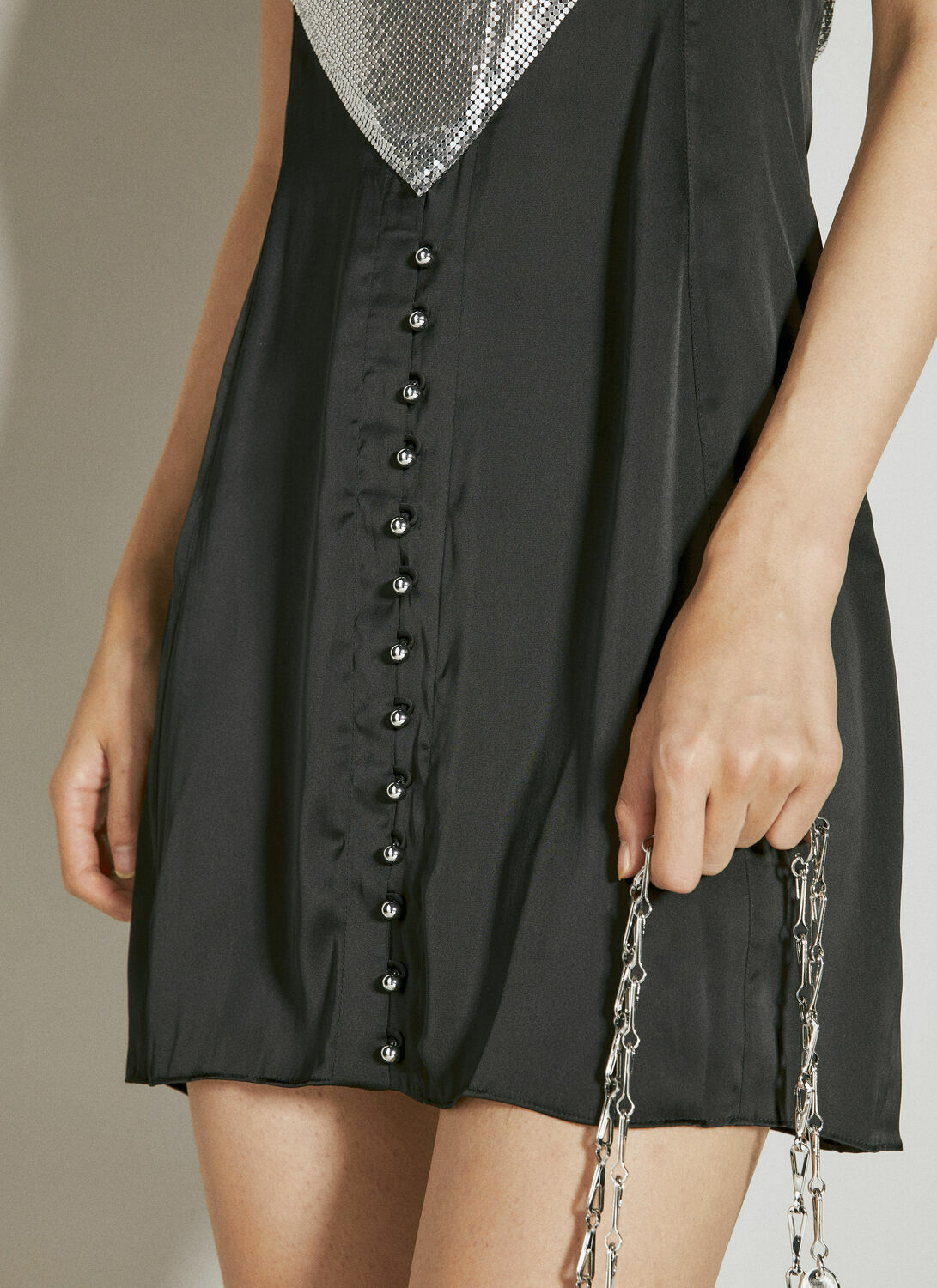 Rabanne Contrast Panel Mini Dress