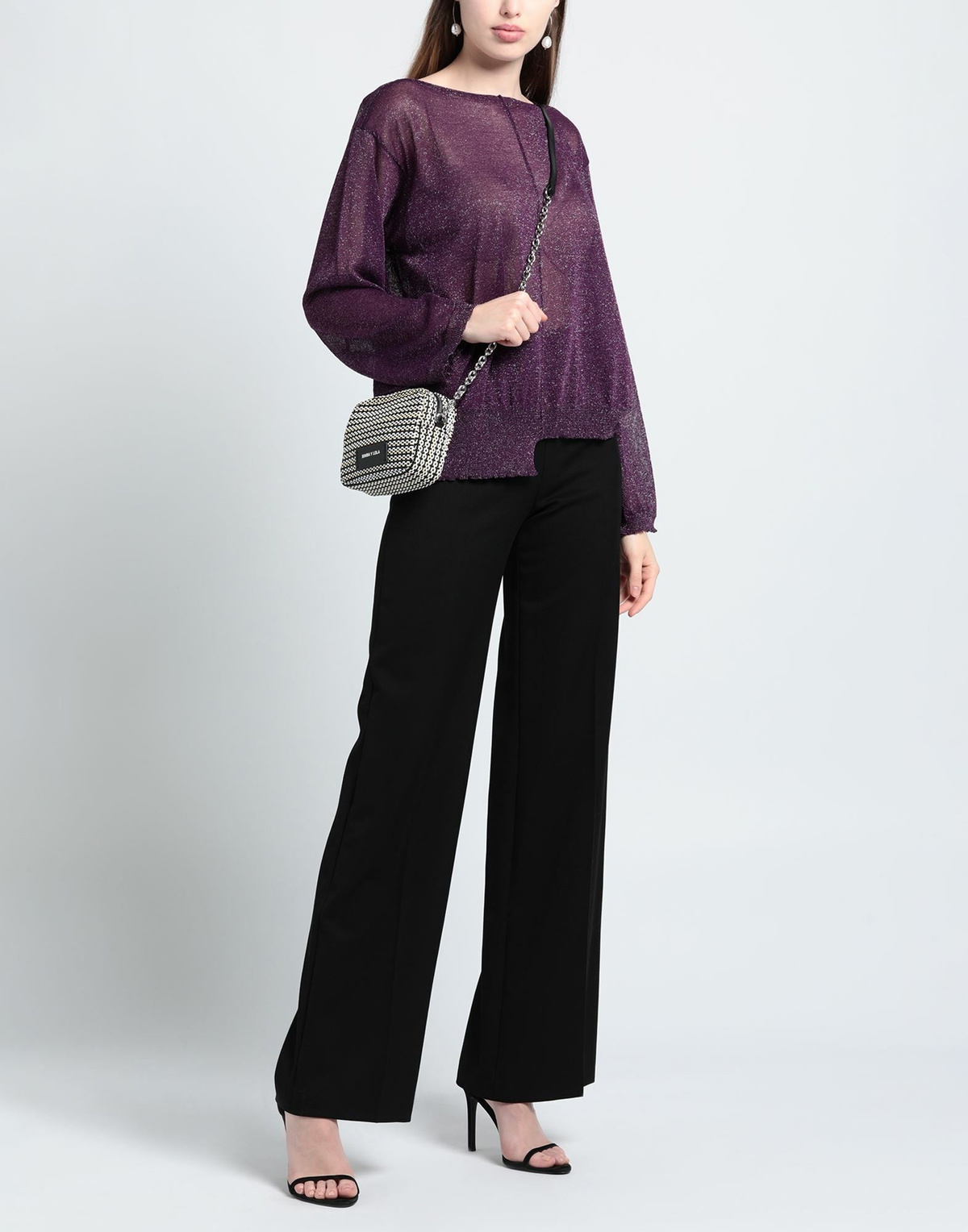 Manila Grace Womens Sweater Mauve