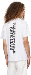 Palm Angels White Ski Club Classic T-Shirt