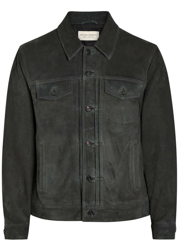 Photo: Officine Générale Liam Suede Jacket Grey