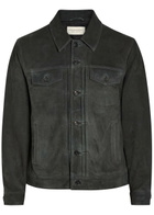 Officine Générale Liam Suede Jacket Grey