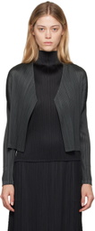 PLEATS PLEASE ISSEY MIYAKE Gray Monthly Colors May Cardigan