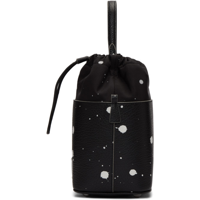 Maison Margiela Black Paint Splatter 5AC Bucket Bag Maison