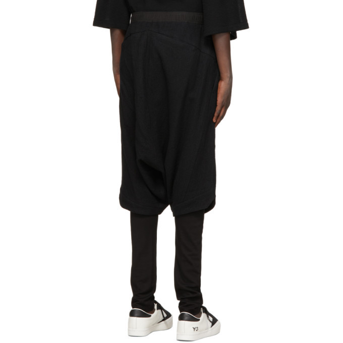 Julius Black Wool Sarouel Trousers Julius