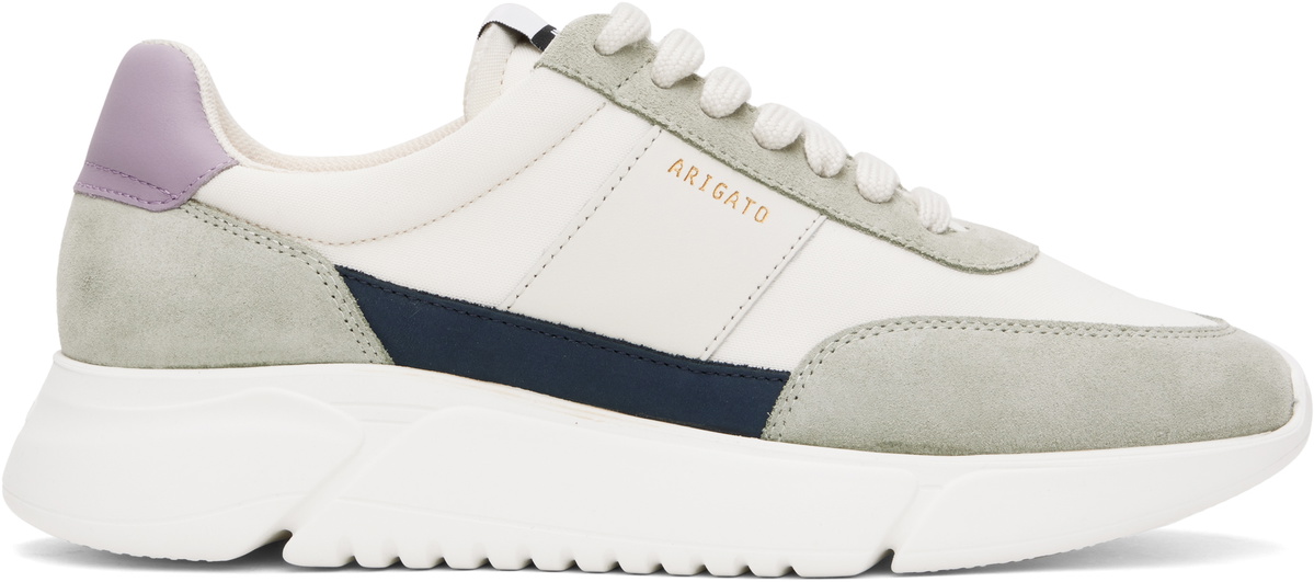 Axel Arigato Off-White & Gray Genesis Vintage Runner Sneakers Axel 