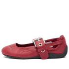 Puma Women's Speedcat Ballet Dress-Up Buckle Ballet in Garnet Glow/Black