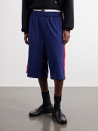 Willy Chavarria - Oversized Striped Shell Shorts - Blue