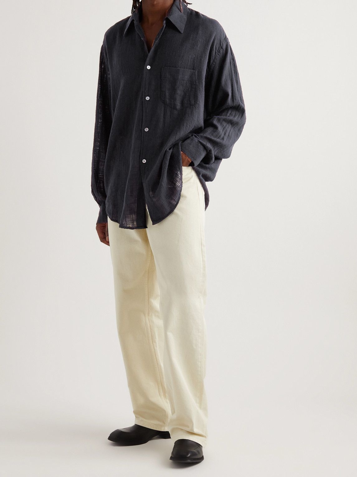 Our Legacy - Coco Cotton-Voile Shirt - Black Our Legacy