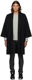 Naked & Famous Denim SSENSE Exclusive Black Wool Overcoat