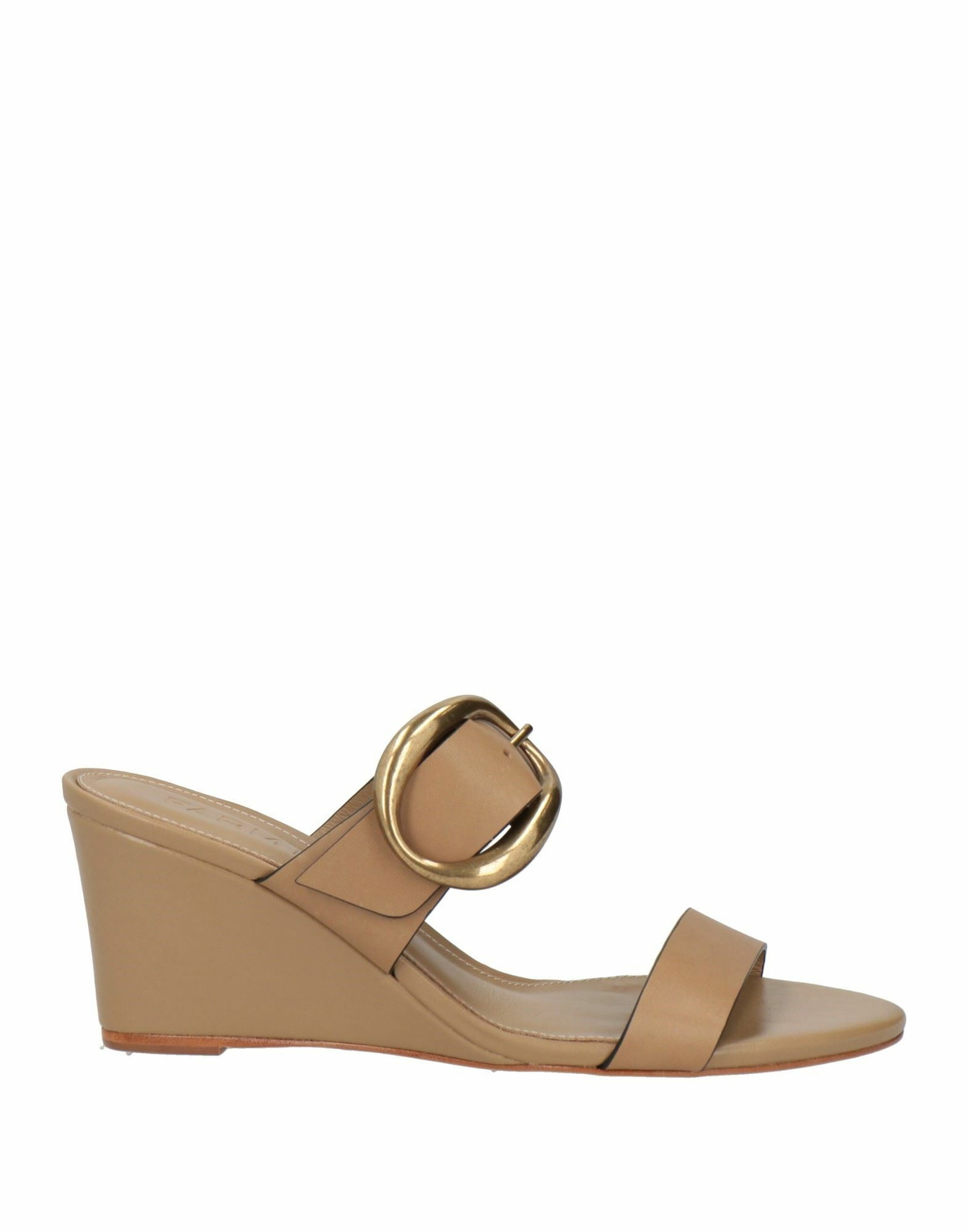 Farm Rio Mocha Buckle Wedge Sandal Womens Sandals Khaki