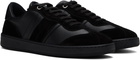 Ferragamo Black Low Top Signature Sneakers