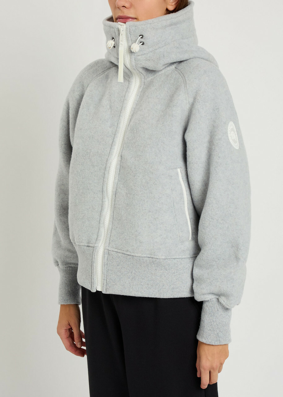 Canada Goose Chilliwack Hooded Wool-blend Jacket Light Grey