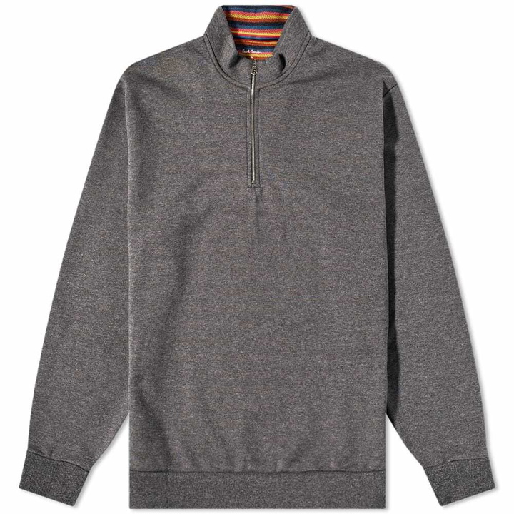 Photo: Paul Smith Men's Half Zip Sweat in Grey