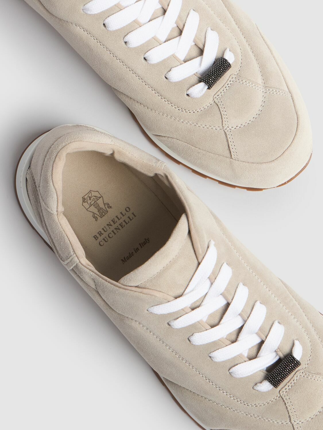 【コンビニ受取対応商品】 10mm CUCINELLI BRUNELLO Suede Brunello Sneakers Top Low バッグ