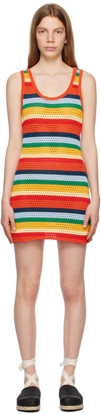 Photo: Marni Multicolor No Vacancy Inn Edition Striped Minidress