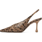 Jimmy Choo Beige Isa 80 Heels