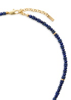 Eliou Leo Beaded 18kt Gold-plated Necklace - Blue - One Size