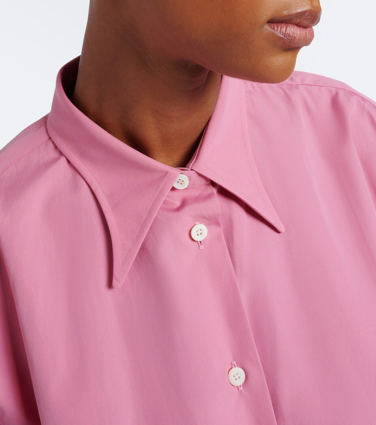 Prada Oversized cotton poplin shirt