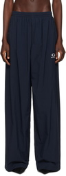 Balenciaga Navy Nylon Track Pants