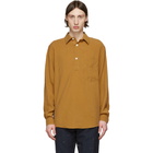 Schnaydermans Orange Modal Boxy Popover Shirt