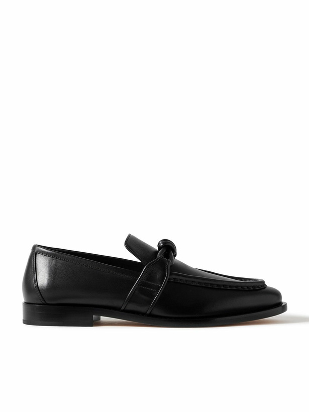 Photo: Bottega Veneta - Astaire Knot-Detailed Leather Loafers - Black