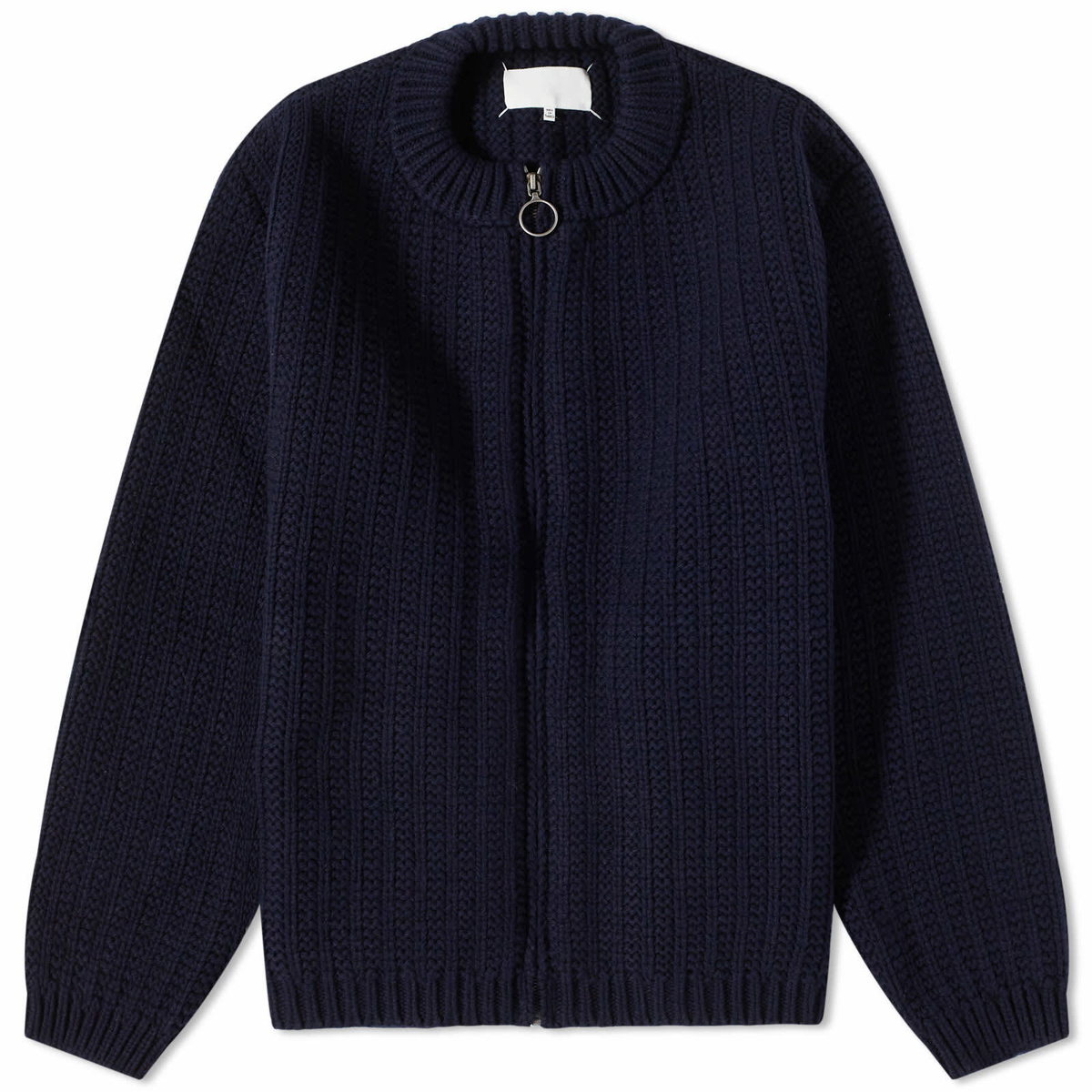 Maison Margiela 14 Classic Rib Knit Zip Cardigan Maison Margiela