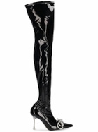 MACH & MACH - 100mm Patent Over-the-knee Boots