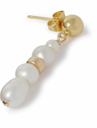 éliou - Maite Gold-Plated Pearl Hoop Earring