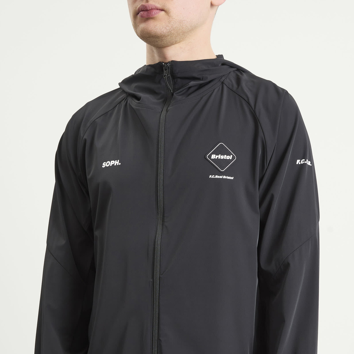 F.C. Real Bristol Men's Cordura 4Way Stretch Ventilation Jacket in Black