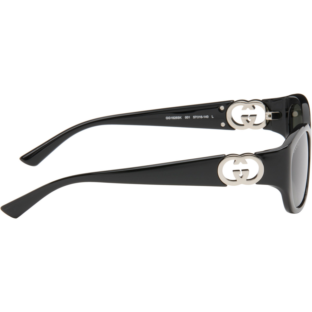 Gucci Black Hailey Round Sunglasses