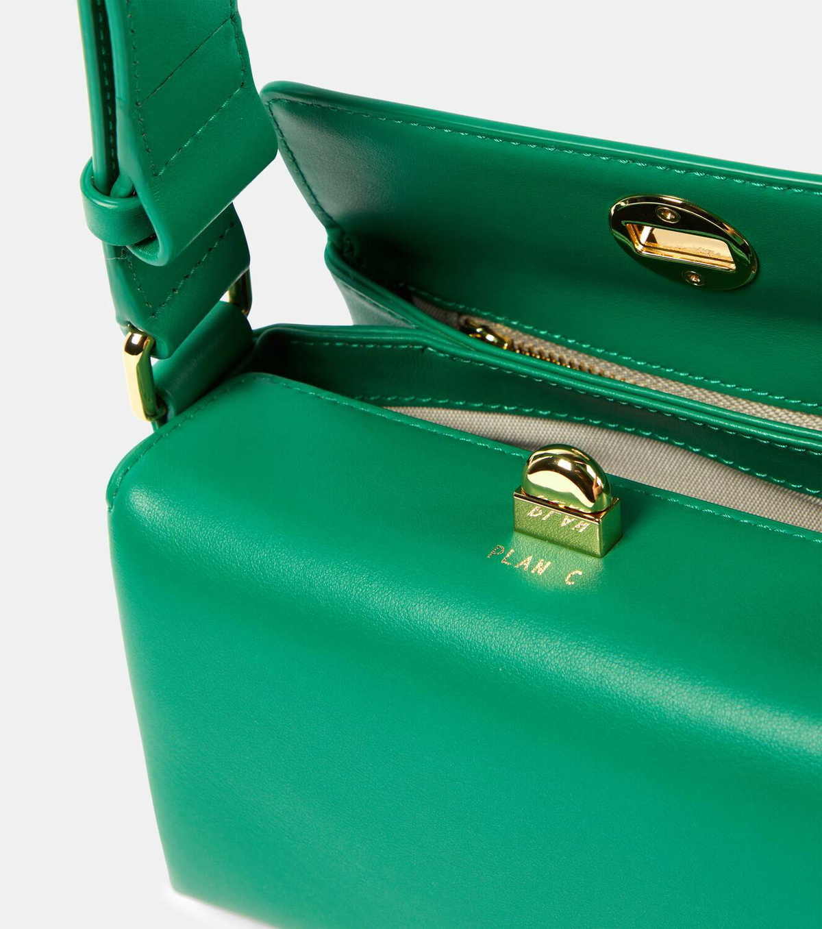 Plan C Mini leather shoulder bag