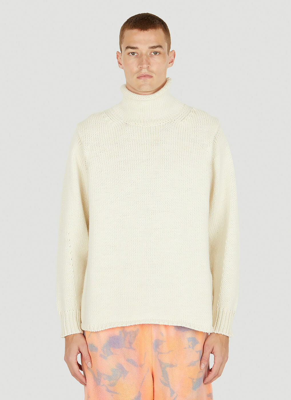 Trawlerman Sweater in White Toogood