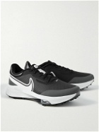 Nike Golf - Air Zoom Infinity Tour Rubber-Trimmed Flyknit Golf Shoes - Black
